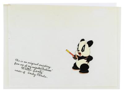 Lot #796 Walter Lantz signed Andy Panda production cel - Image 1