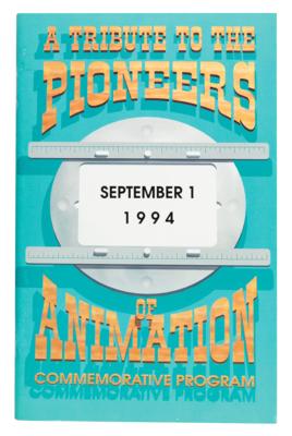 Lot #728 Animation Pioneers (26) Multi-Signed Program with Earle, Davis, Ross, and More - Image 1