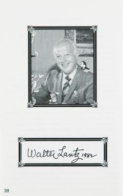 Lot #728 Animation Pioneers (26) Multi-Signed Program with Earle, Davis, Ross, and More - Image 4
