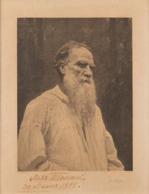 Lot #332 Leo Tolstoy Signed Print - Image 1