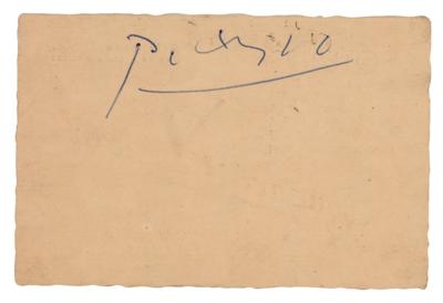 Lot #273 Pablo Picasso Signature - Image 1