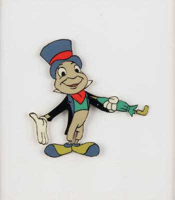 Lot #753 Jiminy Cricket production cel from Walt Disney's Wonderful World of Color Production Cel - Image 1
