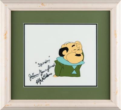 Lot #797 Cosmo Spacely production cel from The Jetsons signed by Mel Blanc - Image 1