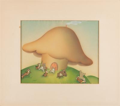 Lot #701 Forest Animals production cel from Snow White and the Seven Dwarfs Production Cel - Image 2