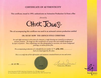 Lot #795 Cindy Lou Who production cel from Dr. Seuss' How the Grinch Stole Christmas - Image 3