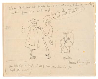 Lot #275 Frederic Remington Autograph Letter Signed with Sketch - Image 2