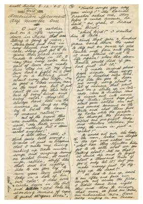 Lot #375 Woody Guthrie Autograph Manuscript Signed - Image 1