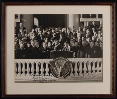 Lot #21 Franklin D. Roosevelt Oversized Multi-Signed Inauguration Photograph - Image 2