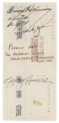 Lot #381 Beatles: George Harrison Endorsed Check - Image 1