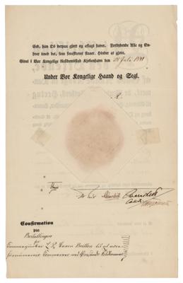 Lot #137 Danish Kings (2) Documents Signed - Image 2