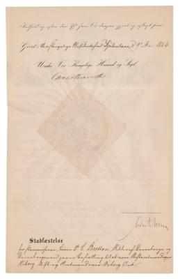 Lot #137 Danish Kings (2) Documents Signed - Image 3