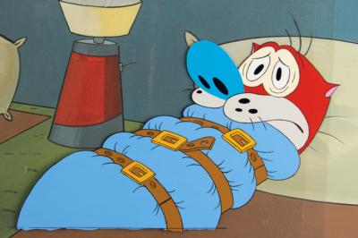 Lot #917 Ren and Stimpy production key master background set-up from The Ren & Stimpy Show Production Key Master Background Set-Up - Image 2