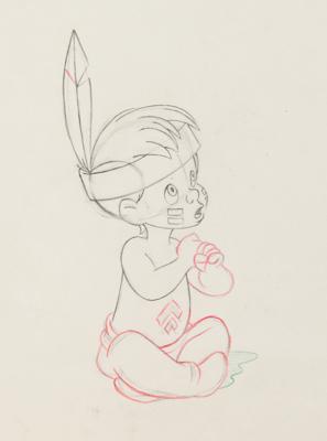 Lot #855 Michael Darling production drawing from Peter Pan Production Drawing - Image 1
