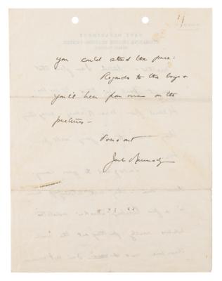 Lot #24 John F. Kennedy Autograph Letter Signed to a Fellow PT-109 Survivor - Image 4