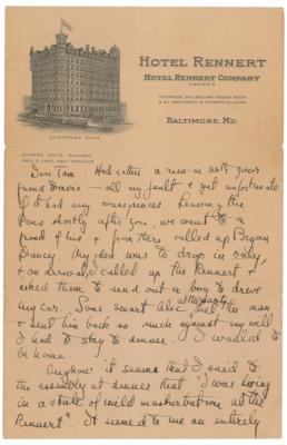 Lot #314 F. Scott Fitzgerald Autograph Letter Signed and Handwritten Poem - Image 1