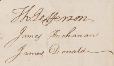 Lot #1 Thomas Jefferson ADS (1773) - Rare Early Legal Document - Image 5