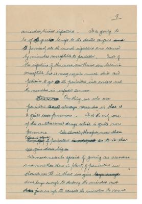 Lot #109 Alexander Fleming Handwritten Manuscript on Penicillin - Image 10