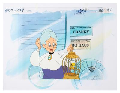 Lot #901 Tweety and Granny production cel from The Sylvester and Tweety Mysteries - Image 1