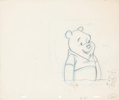 Lot #865 Winnie the Pooh, Rabbit, and Owl production drawings from a Winnie the Pooh cartoon Production Drawings - Image 1