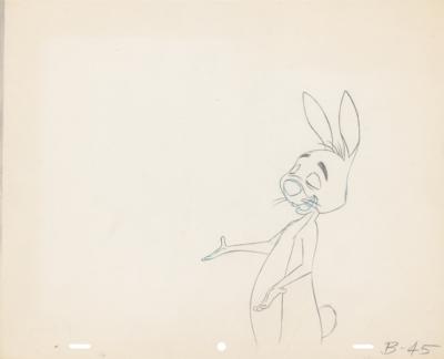 Lot #865 Winnie the Pooh, Rabbit, and Owl production drawings from a Winnie the Pooh cartoon Production Drawings - Image 3
