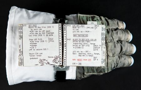 Lot #6070 Gene Cernan's Apollo 17 Flown Lunar Surface-Used EVA-1 Cuff Checklist - Image 12