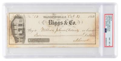 Lot #6015 Abraham Lincoln Signed Check as