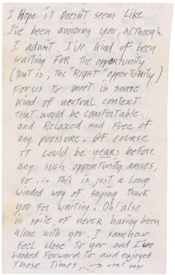 Lot #6087 Jerry Garcia Ultra-Rare Autograph Letter Signed with Sketch of Grateful Dead at Greek Theatre - Image 3