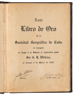Lot #6046 Albert Einstein Signed Guest Book: 