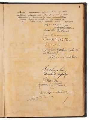 Lot #6046 Albert Einstein Signed Guest Book: 