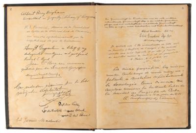 Lot #6046 Albert Einstein Signed Guest Book: 