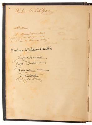 Lot #6046 Albert Einstein Signed Guest Book: 