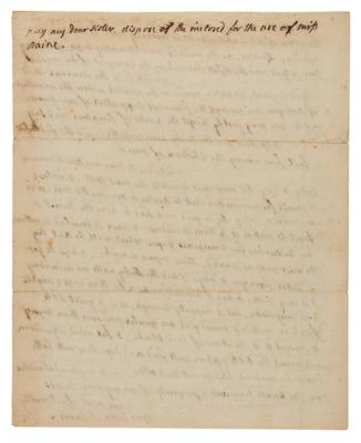 Lot #6004 Abigail Adams Autograph Letter Signed as First Lady on French Revolution: 