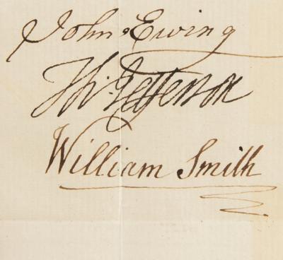 Lot #6007 Thomas Jefferson Signed American Philosophical Society Certificate - Image 3