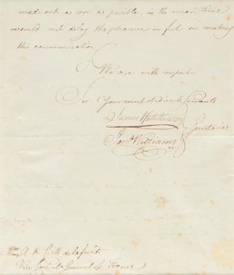 Lot #6007 Thomas Jefferson Signed American Philosophical Society Certificate - Image 6