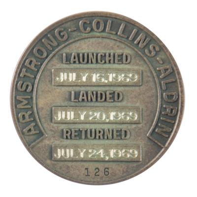 Lot #6068 Apollo 11 Flown Robbins Medallion - From the Collection of Buzz Aldrin - Image 2