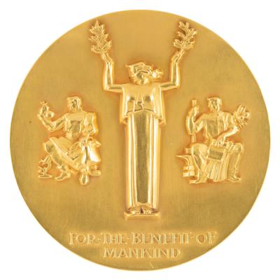 Lot #6049 Niels Bohr's Gold 1957 'Atoms for Peace' Award and (2) Danish Medals - Image 2