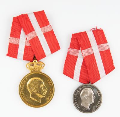 Lot #6049 Niels Bohr's Gold 1957 'Atoms for Peace' Award and (2) Danish Medals - Image 9