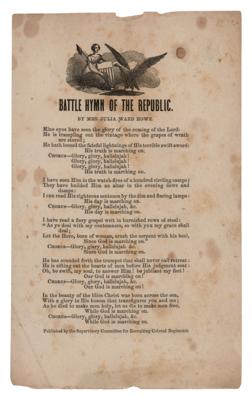 Lot #6037 Julia Ward Howe ALS on The Battle Hymn of the Republic, 