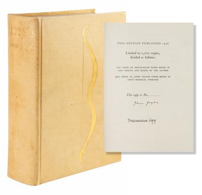 Lot #6038 James Joyce Signed Book - Ulysses (Limited Edition, 1936) - Image 1