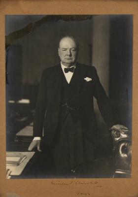 Lot #6023 D-Day: Winston Churchill Signed