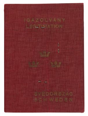 Lot #6025 Raoul Wallenberg Signed Passport for Jewish Colleague - Image 2