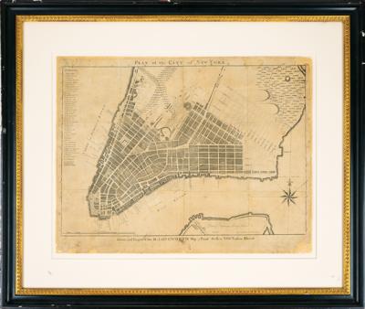 Lot #6010 Exceedingly rare circa 1796 map of New