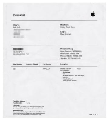 Lot #6074 Apple iPhone (First Generation, Sealed 8GB) with Gift Packaging - Image 8