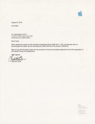 Lot #6072 Steve Jobs Signed iPad - 