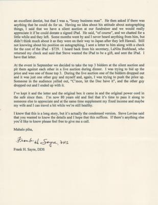 Lot #6072 Steve Jobs Signed iPad - 