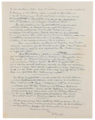 Lot #6047 Albert Einstein Autograph Letter Signed on Unified Field Theory with Equations (including his favorite equation ?Rik =0?) - Image 3
