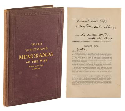 Lot #6031 Walt Whitman 