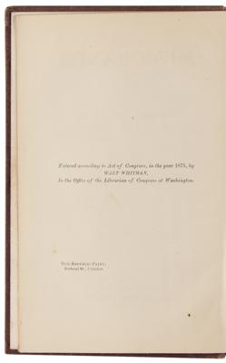Lot #6031 Walt Whitman 