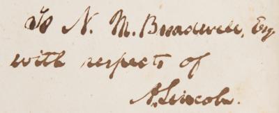 Lot #6014 Abraham Lincoln Signed First Edition of the Lincoln-Douglas Debates (One of Four Known Signed in Ink, to Former Law Apprentice N. M. Broadwell) - Image 2