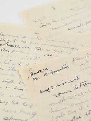 Lot #6027 Mohandas Gandhi Autograph Letter Signed